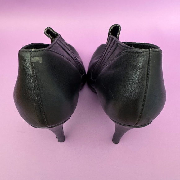 Women's COLIN STUART Black Leather Stiletto High Heel Bootie Size 7B - Picture 9 of 11